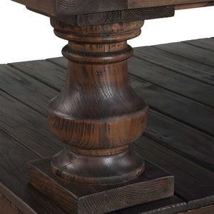Uttermost Stratford Salvaged Fir Wood Coffee Table with Hand-turned Baluster Detail