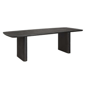 Uttermost Kirin Reclaimed Fir Wood Pedestal Dining Table with Black Finish