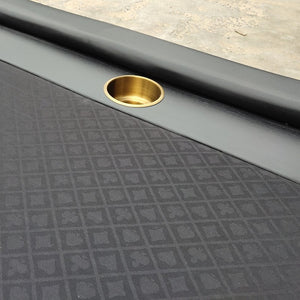 English Elm Ino Oval Poker Table Top Waterproof Felt Surface with Leatherette Rail and Cup Holders W2748P202110