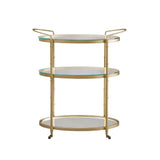 Madison Park Signature Lauren Modern/Contemporary Bar Cart MPS135-0049 Antique Gold