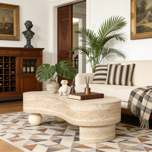 English Elm Entryway Console Table with Fluted Drawers Warm Woodgrain Finish for Hallway or Sofa W3040P455723