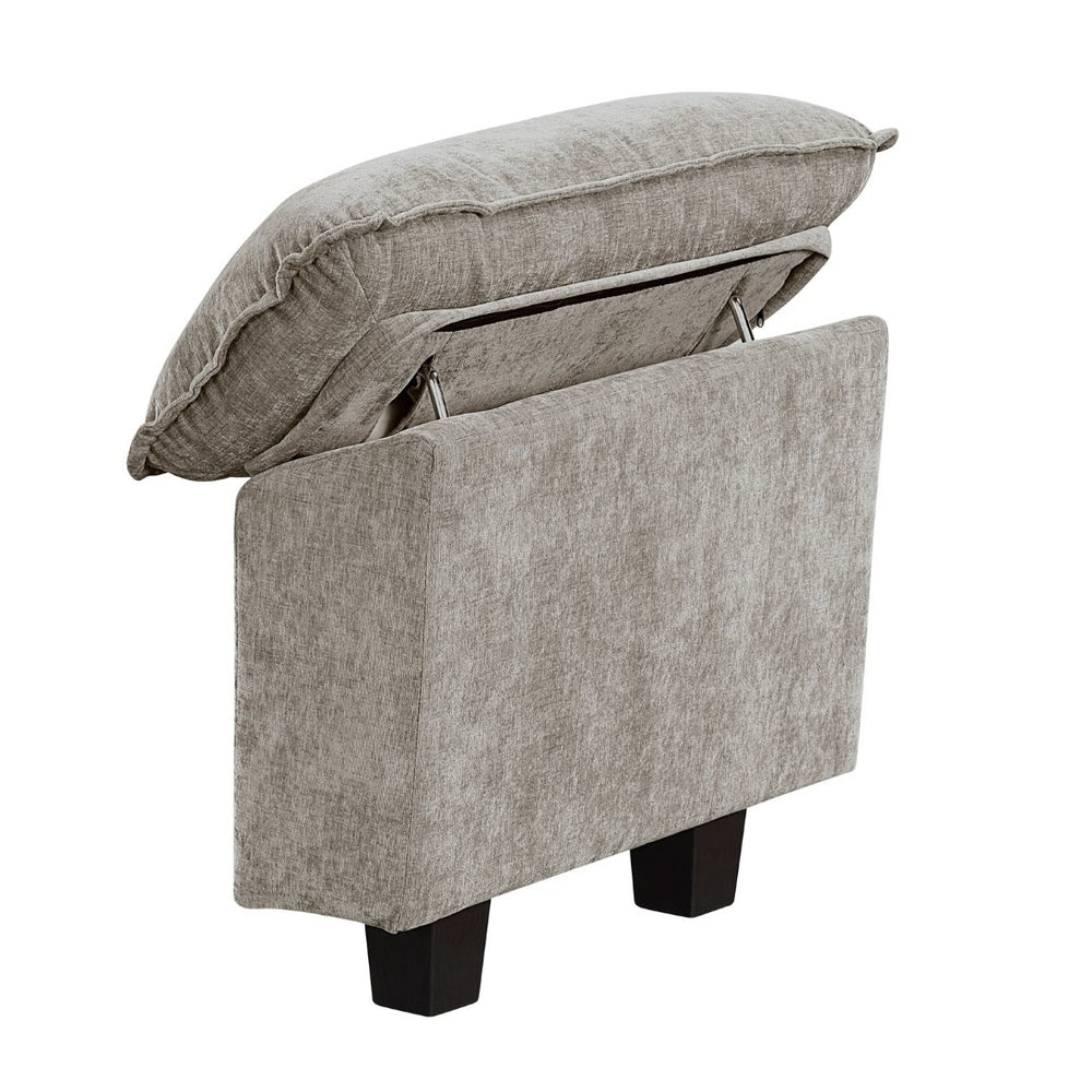 English Elm Modern Chenille Upholstered Sofa Arm Set with Adjustable Pillow Top for Sectionals B011P353085