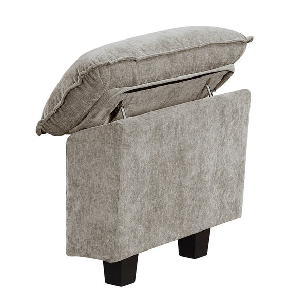 English Elm Modern Chenille Upholstered Sofa Arm Set with Adjustable Pillow Top for Sectionals B011P353085