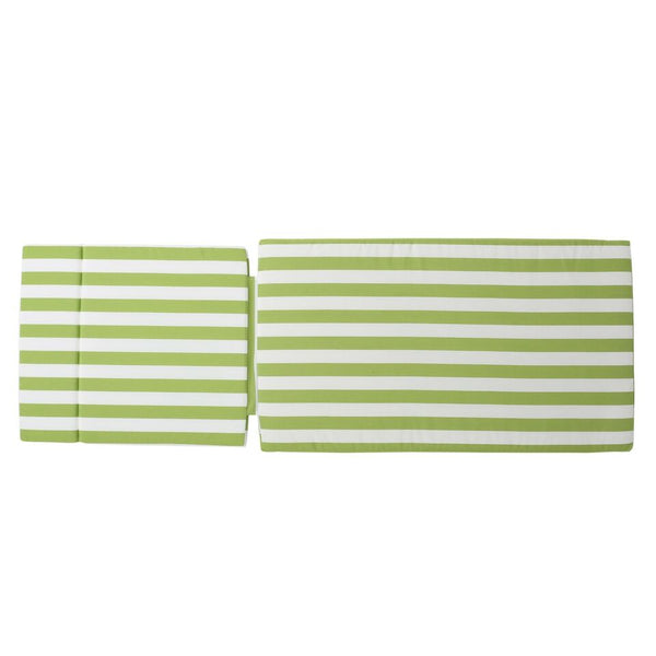 English Elm Christopher Knight Home® - 52005.00Cush-Grw Stylish Green-White Outdoor Chaise Lounge Cushion For Comfortable Patio Relaxation N775P230263K