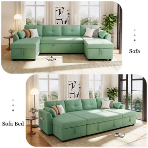 English Elm Swivel Barrel Accent Chair Chenille Tufted Round Club Seat for Living Room Lounge Green N719S002210F