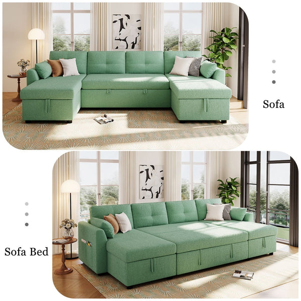English Elm Swivel Barrel Accent Chair Chenille Tufted Round Club Seat for Living Room Lounge Green N719S002210F
