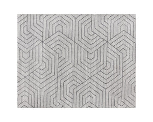 Sunpan Mazey Hand-Loomed Rug - Unique Hexagon Design by Skilled Artisans, Soft Viscose for Modern Elegance 8' X 10'