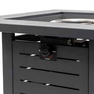 English Elm 28" Propane Fire Pit Table - 50000 Btu Steel Outdoor Heater For Patio, Deck, Garden, And Backyard W853P293853