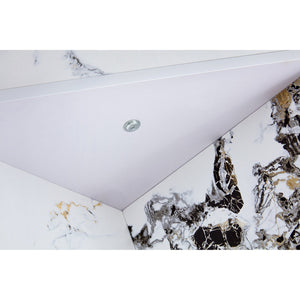 English Elm Round 42" Dining Table for 4-6 — Modern MDF Round Kitchen Table, 330lb Capacity, Café & Office Use N752P186173K