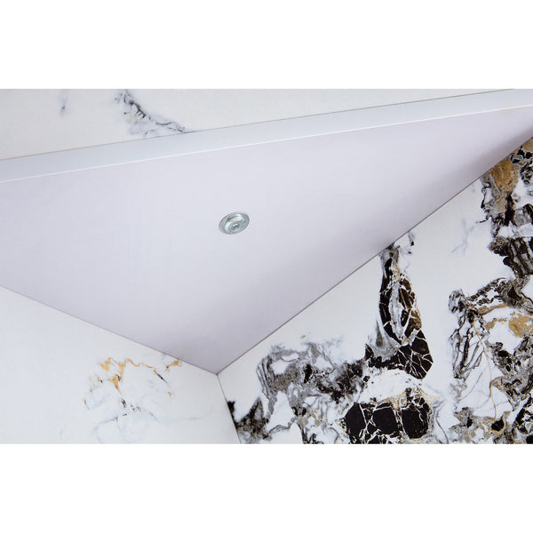 English Elm Round 42" Dining Table for 4-6 — Modern MDF Round Kitchen Table, 330lb Capacity, Café & Office Use N752P186173K