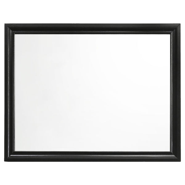 English Elm Annie Glam White Full Storage Bedroom Set with Crystal Pulls and Glitter Accents Black B062S01612