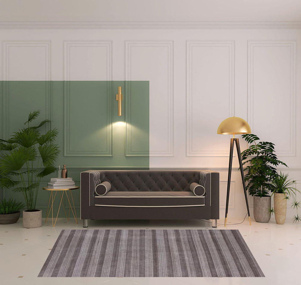 Homeroots 5' X 8' Rust And White Hand Loomed Area Rug  Viscose 505509