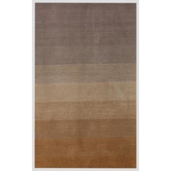 Homeroots 5' X 8' Gold And Rust Ombre Hand Loomed Area Rug  Viscose 505510