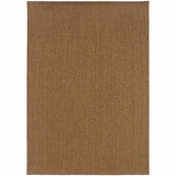 Homeroots 4' X 6' Tan Stain Resistant Indoor Outdoor Area Rug  Polypropylene 505572