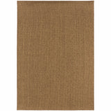 Homeroots 8' X 11' Tan Stain Resistant Indoor Outdoor Area Rug  Polypropylene 505575