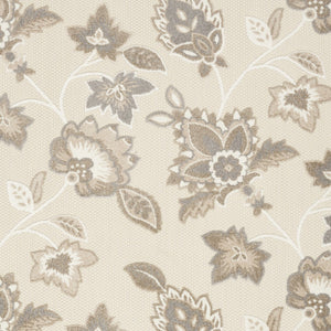 Homeroots 9' X 12' Beige Floral Stain Resistant Non Skid Area Rug  Polypropylene 505578
