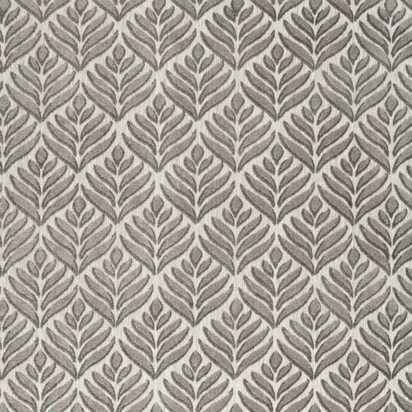 Homeroots 9' X 12' Charcoal Floral Stain Resistant Non Skid Area Rug  Polypropylene 505591