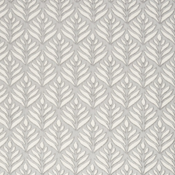 Homeroots 9' X 12' Grey Floral Stain Resistant Non Skid Area Rug  Polypropylene 505593