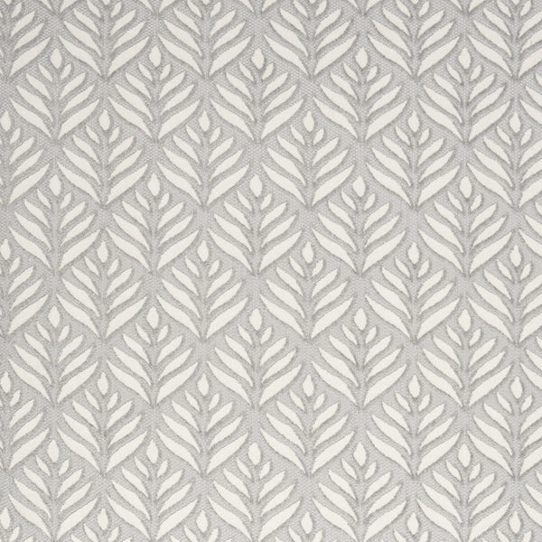 Homeroots 9' X 12' Grey Floral Stain Resistant Non Skid Area Rug  Polypropylene 505593