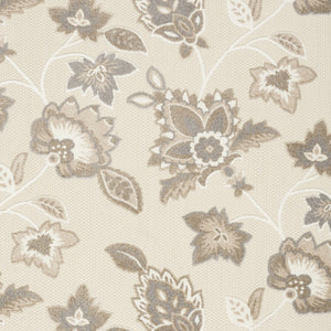 Homeroots 6' X 9' Beige Floral Stain Resistant Non Skid Area Rug  Polypropylene 505607