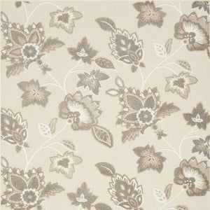 Homeroots 8' X 11' Beige Floral Non Skid Indoor Outdoor Area Rug  Polypropylene 505609