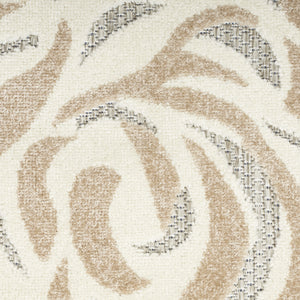 Homeroots 6' X 9' Blue And Grey Floral Stain Resistant Non Skid Area Rug  Polypropylene 505620