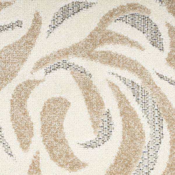 Homeroots 6' X 9' Blue And Grey Floral Stain Resistant Non Skid Area Rug  Polypropylene 505620