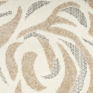 Homeroots 4' Blue And Grey Floral Stain Resistant Non-skid Area Rug – Perfect For Homes With Kids & Pets! 4' X 6' Polypropylene 505622