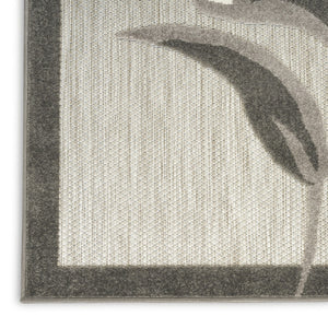 HomeRoots 9' Beige Floral Area Rug - Stain Resistant, Non-Skid, Durable Design for Elegant Living Spaces 5' X 8' 505633