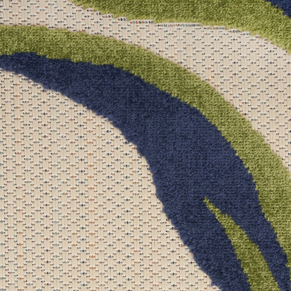 HomeRoots 9' Multicolor Floral Area Rug – Stain Resistant, Non-Skid Design for Stylish, Durable Living Spaces 6' X 9' 505645