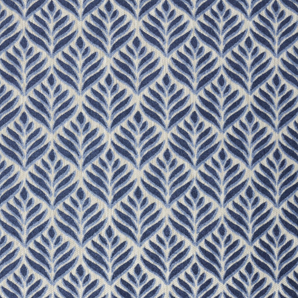 Homeroots 7' X 10' Blue Floral Stain Resistant Non Skid Area Rug  Polypropylene 505666