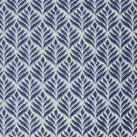 Homeroots 4' Blue Floral Stain Resistant Area Rug - Non-skid Design, Perfect For Homes With Kids & Pets 4' X 6' Polypropylene 505667