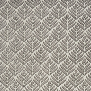 Homeroots 6' X 9' Charcoal Floral Stain Resistant Non Skid Area Rug  Polypropylene 505670