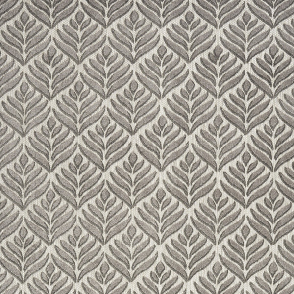 Homeroots 6' X 9' Charcoal Floral Stain Resistant Non Skid Area Rug  Polypropylene 505670