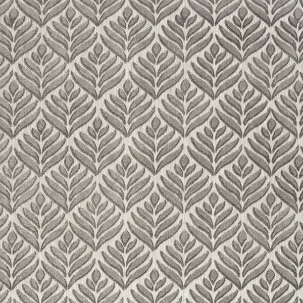 Homeroots 7' X 10' Charcoal Floral Stain Resistant Non Skid Area Rug  Polypropylene 505671