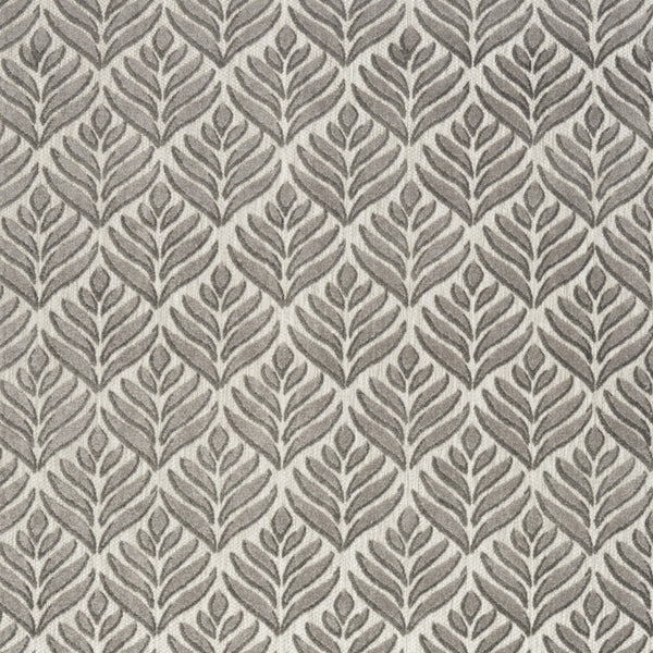 Homeroots 7' X 10' Charcoal Floral Stain Resistant Non Skid Area Rug  Polypropylene 505671