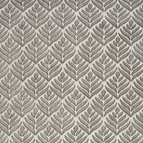 Homeroots 5' X 8' Charcoal Floral Stain Resistant Non Skid Area Rug  Polypropylene 505673