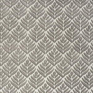 Homeroots 5' X 8' Charcoal Floral Stain Resistant Non Skid Area Rug  Polypropylene 505673