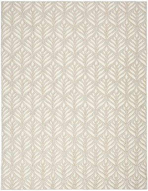 Homeroots 4' X 6' Elegant Ivory And Grey Floral Stain Resistant Non-skid Area Rug For Stylish Spaces 4' X 6' Polypropylene 505677