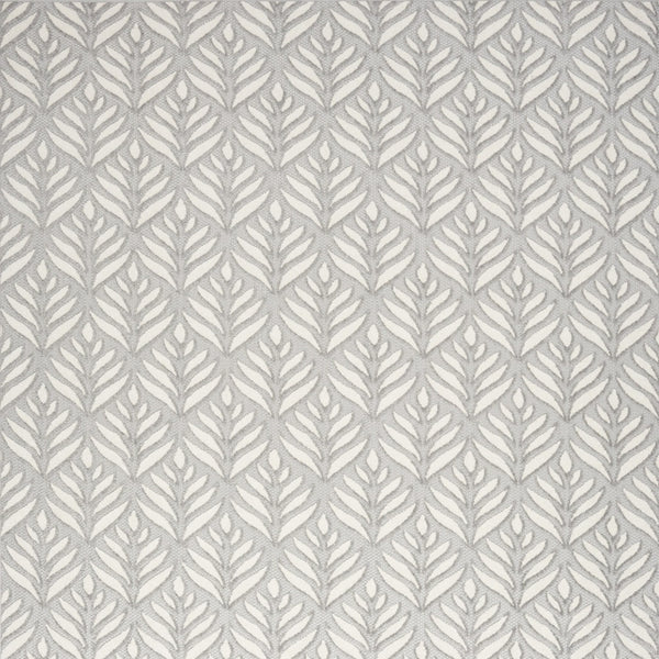 Homeroots 7' X 10' Grey Floral Stain Resistant Non Skid Area Rug  Polypropylene 505681