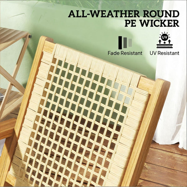 English Elm Rocking Chairs Set of 2 Outdoor Pe Wicker Acacia Wood Patio Porch Lounge T3971P444590