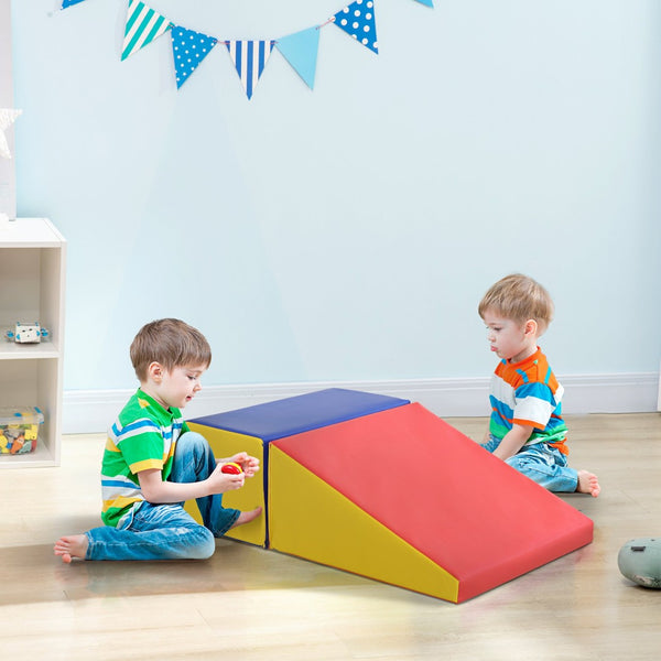 English Elm Soozier 11 Piece Soft Foam Toddler Climbing Block Playset for Active Indoor Play W2225P217354