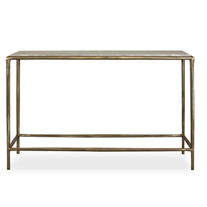 Uttermost Uttermost Minerva Marble Top Console Table Antique Brass Entryway Accent 50599