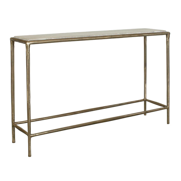 Uttermost Minerva Marble Top Console Table Antique Brass Entryway Accent