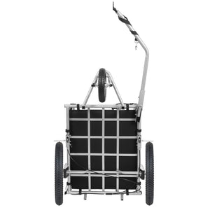 English Elm 3-in-1 Convertible Bike Cargo Trailer with Steel Frame Fat Tires and 150lb Capacity W2932P417635