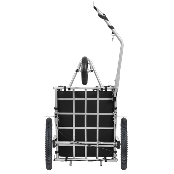 English Elm 3-in-1 Convertible Bike Cargo Trailer with Steel Frame Fat Tires and 150lb Capacity W2932P417635