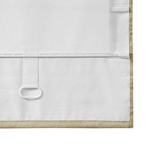 English Elm Printed Faux Silk Room Darkening Cordless Roman Shade with Thermal Foam Backing and OEKO‑TEX Safety taupe 5.05 L x 11.42 W x 7.48 H B03598311