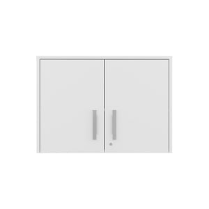English Elm Danbury Wall Mounted Storage Cabinet White Melamine Two Compartments Utility Space B097P474287