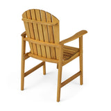 Christopher Knight Home® - Noble House - Malibu Outdoor Weather Resistant Acacia Wood Adirondack Dining Chairs (Set of 2)