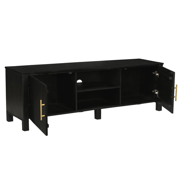 Worldwide Home Furnishings Camden-media Rustic Modern Cabinet With Marble Top And Aged Gold Handles For Stylish Organization Black,Black Solid Wood,Marble 506-844blk_Med